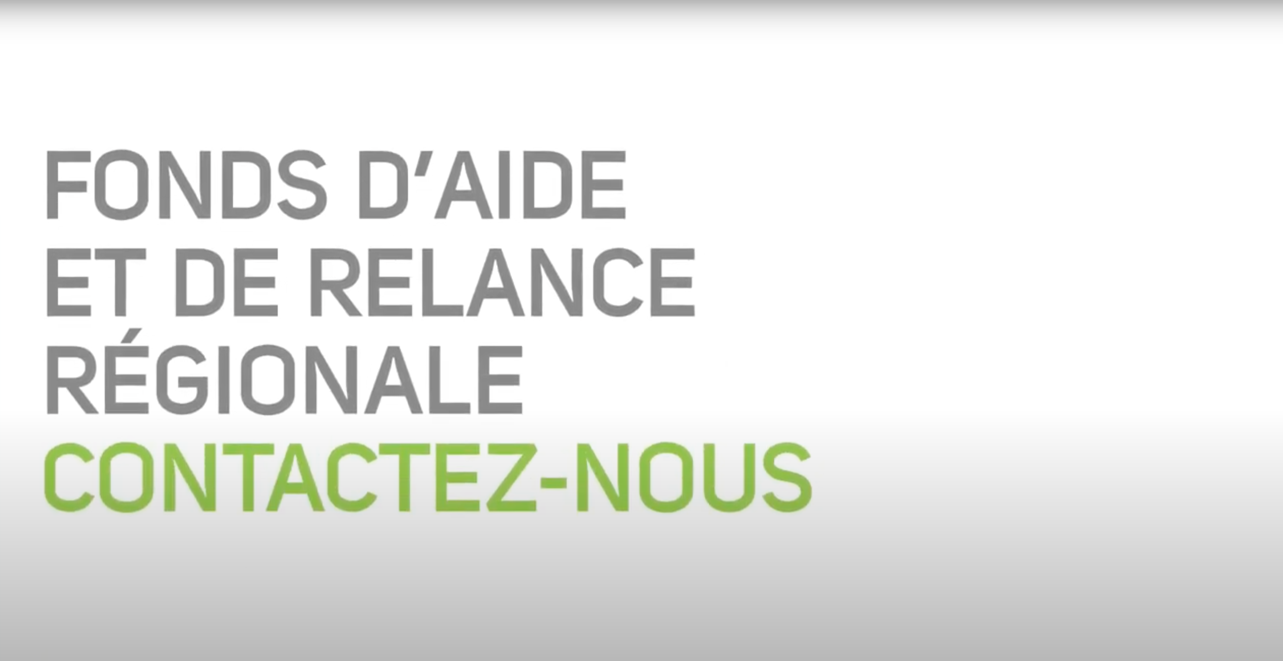 Fonds d'aide et de relance régionale (FARR)